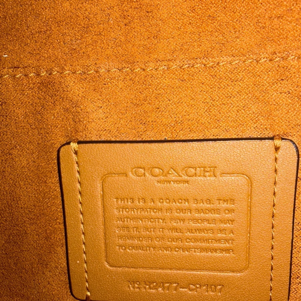 Coach Amelia Saddle Leather Crossbody Bag In Signature Brown - Picture 5 of 5